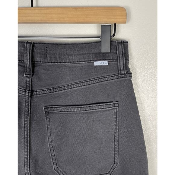 Daze Go Getter Cargo Jeans Roadtrip Grey Size 27 High Rise Flare Y2K Streetwear - Picture 11 of 15